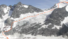 Voie d'ascention du Mont Tondu
