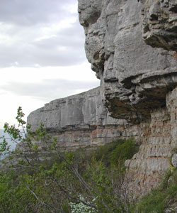 Paroie du Salve vue du Coin (secteur du haut)